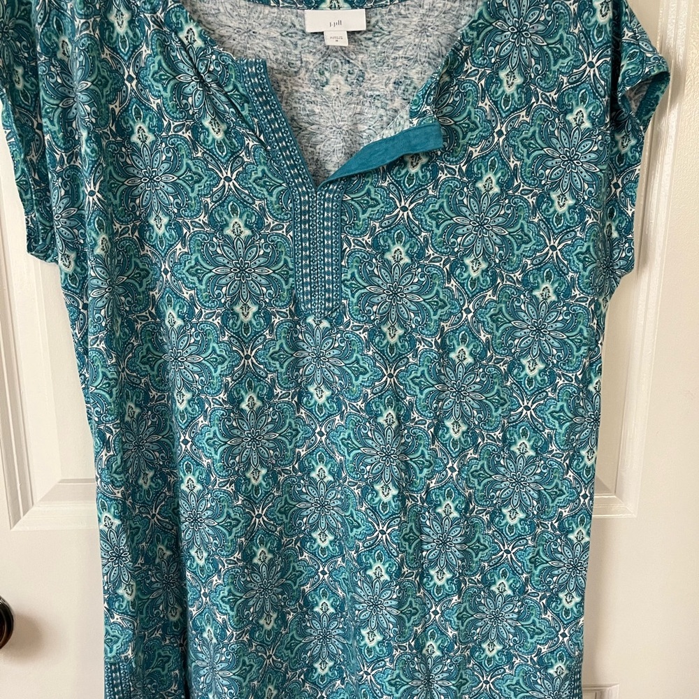 Floral Teal Women's Top